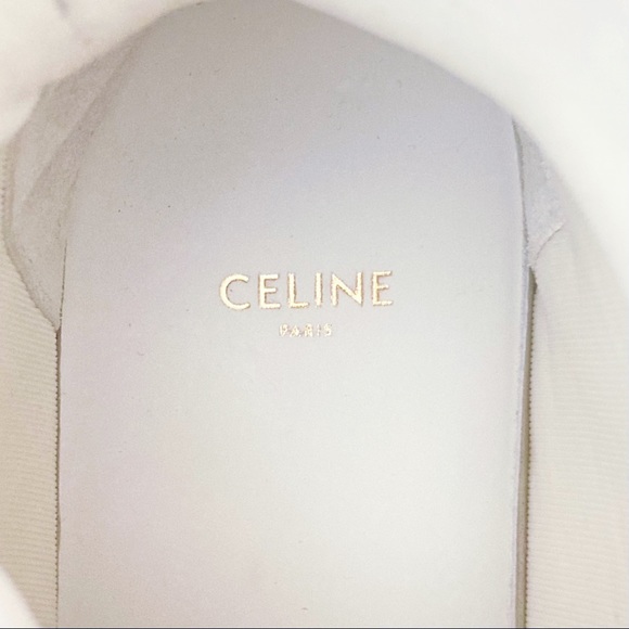 Celine Men Break Mid Lace-Up Leather Sneakers 41/8 - Picture 8 of 9